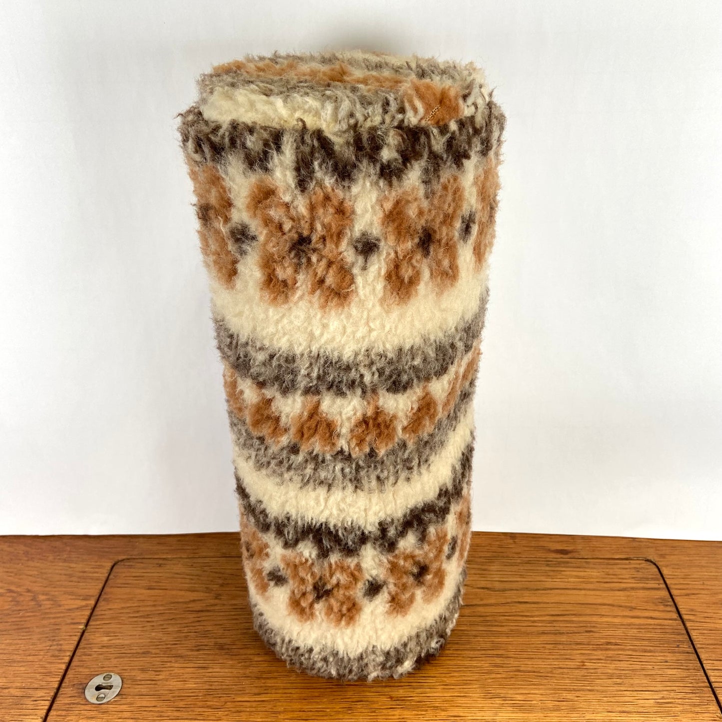 Vintage rolkussen wol