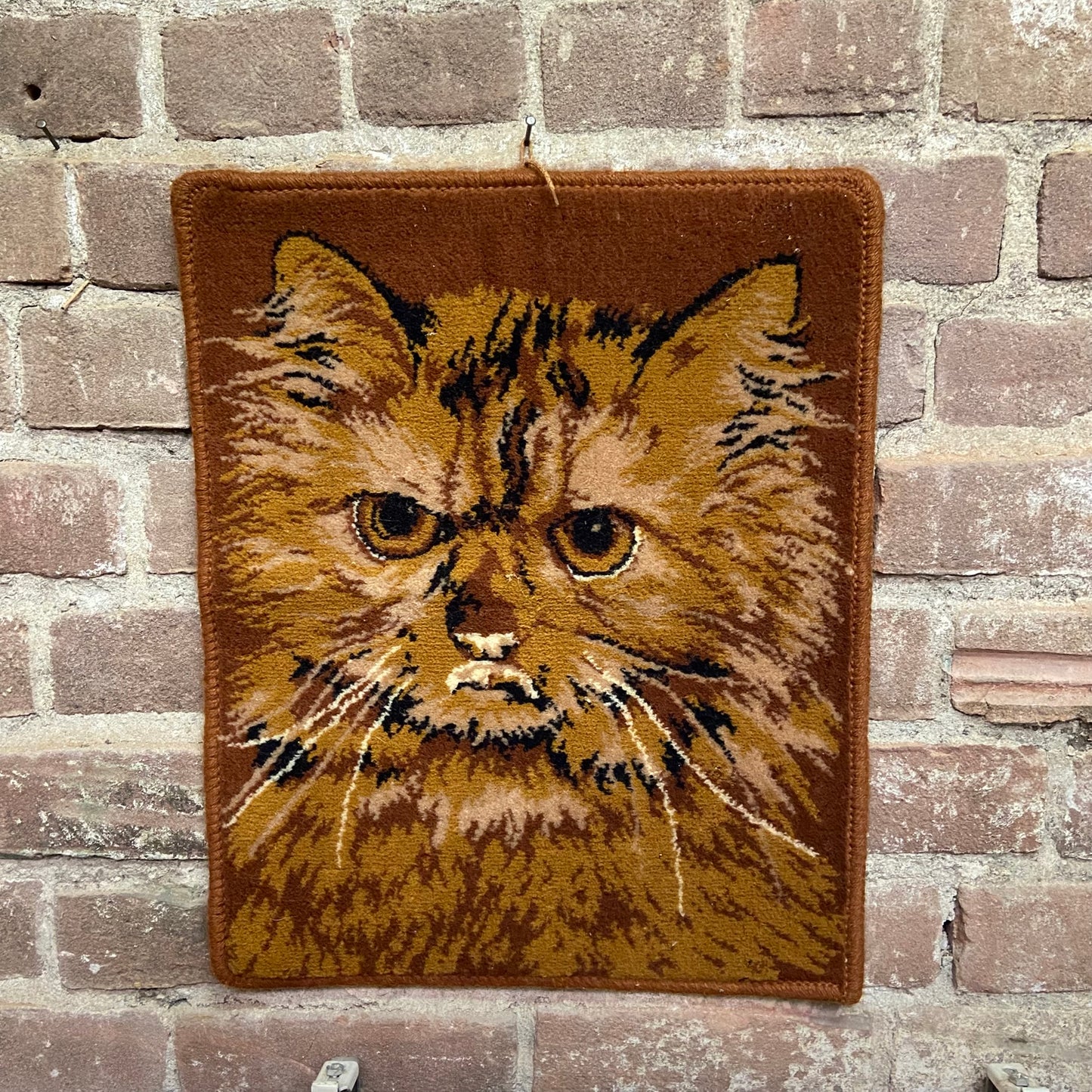 Vintage wandkleed kat