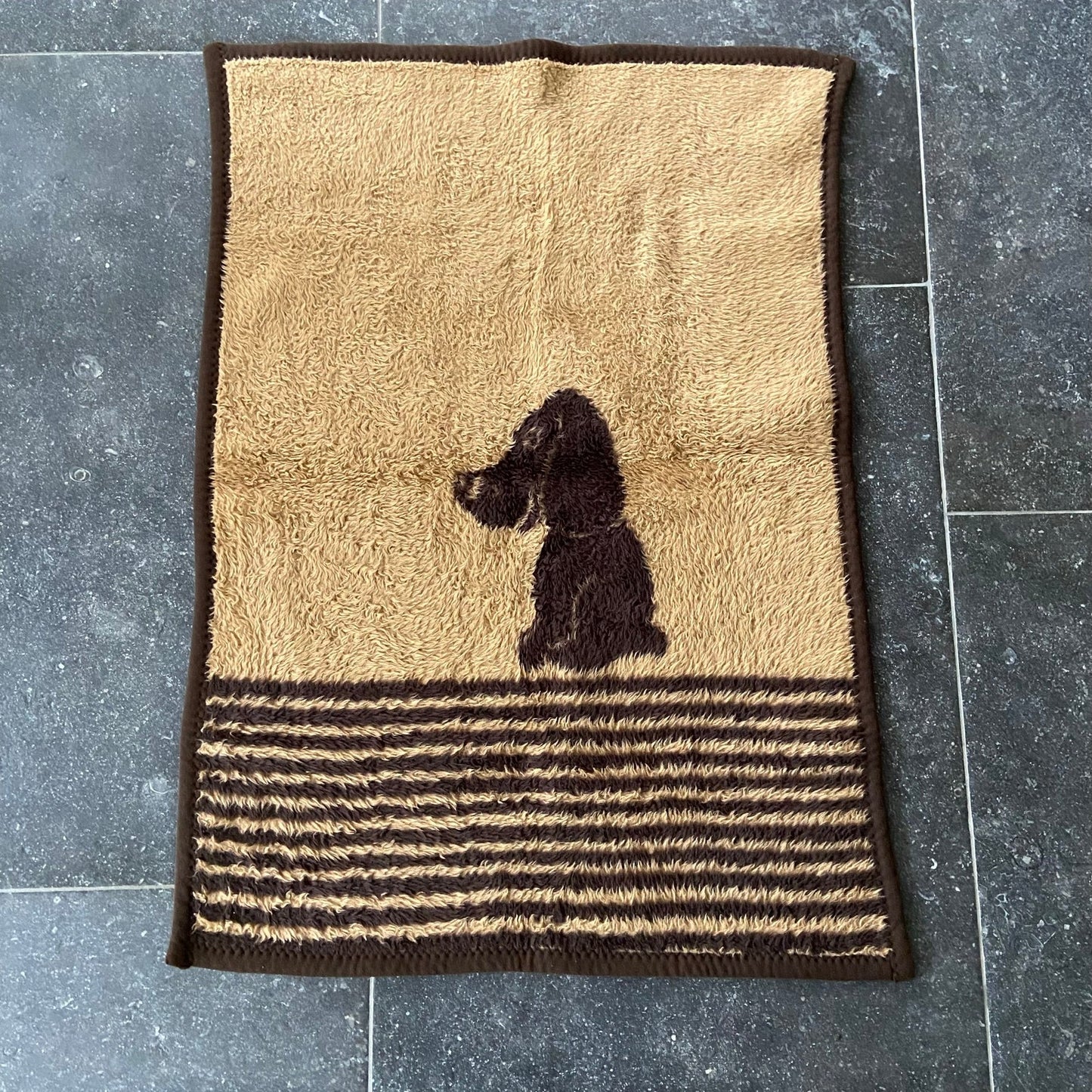 Vintage baby deken hond