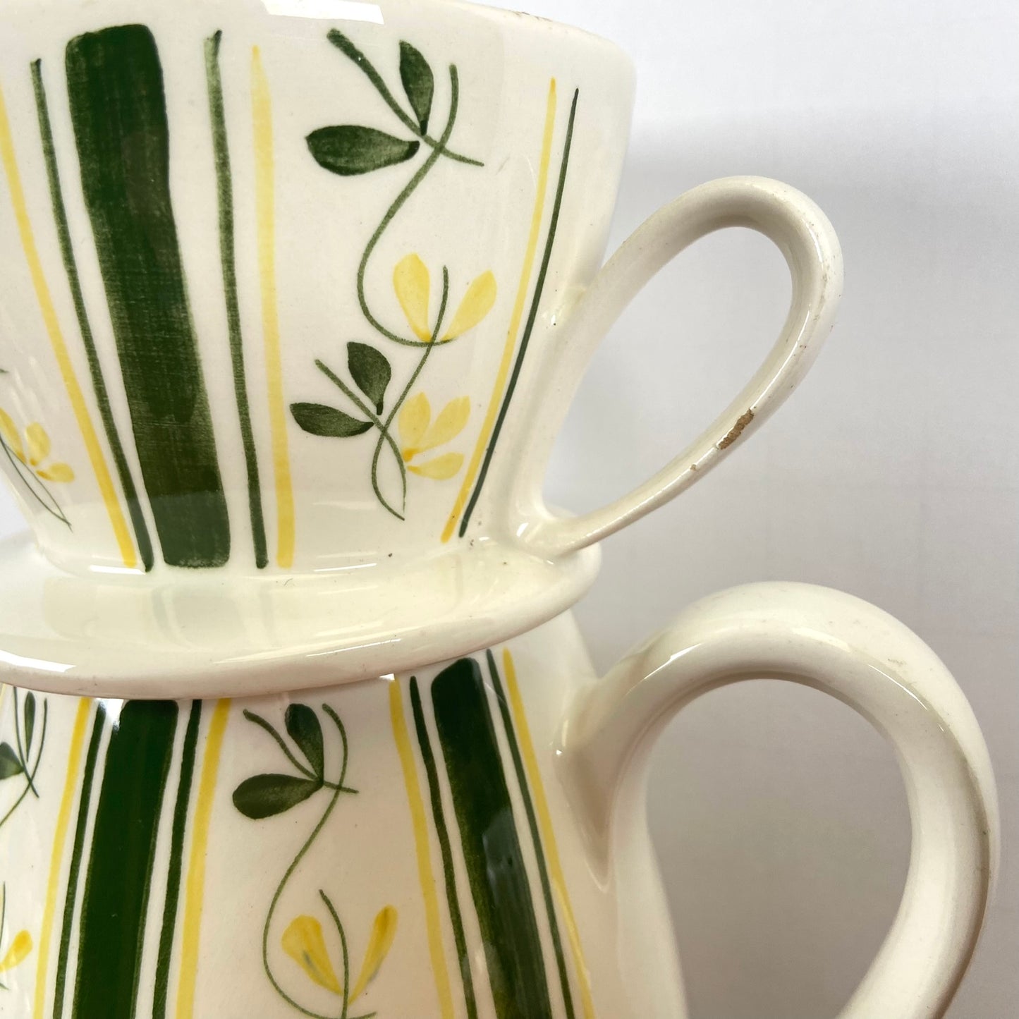 Vintage koffiepotje met filter