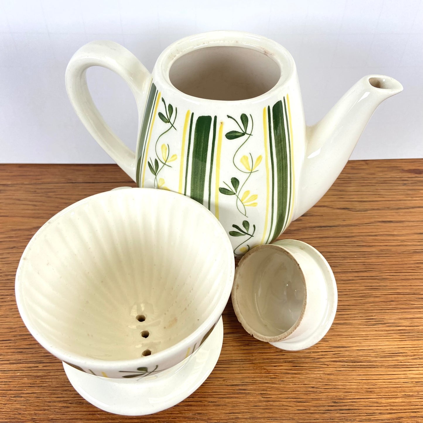 Vintage koffiepotje met filter