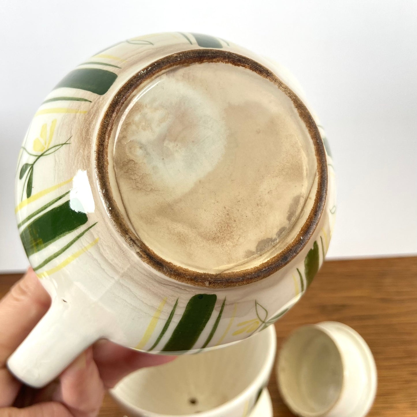 Vintage koffiepotje met filter