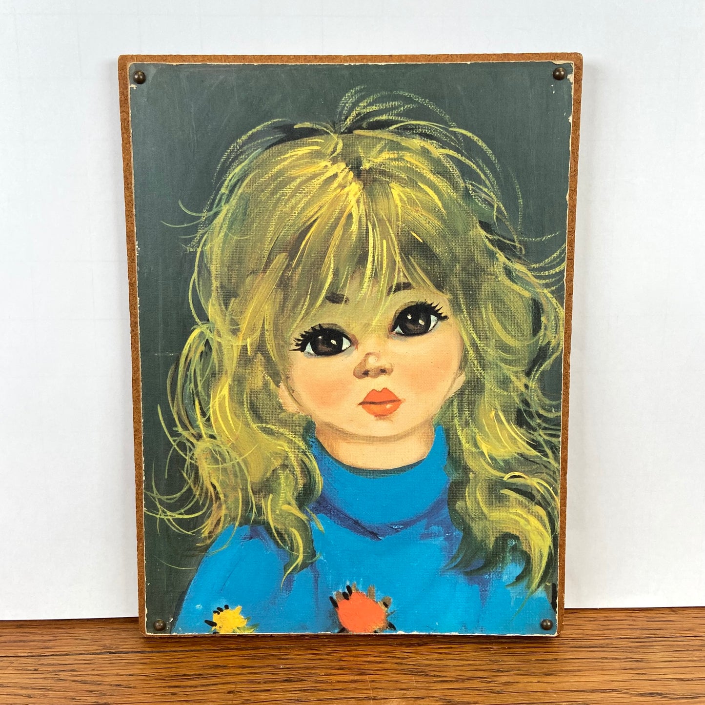 Vintage schilderijtje meisje