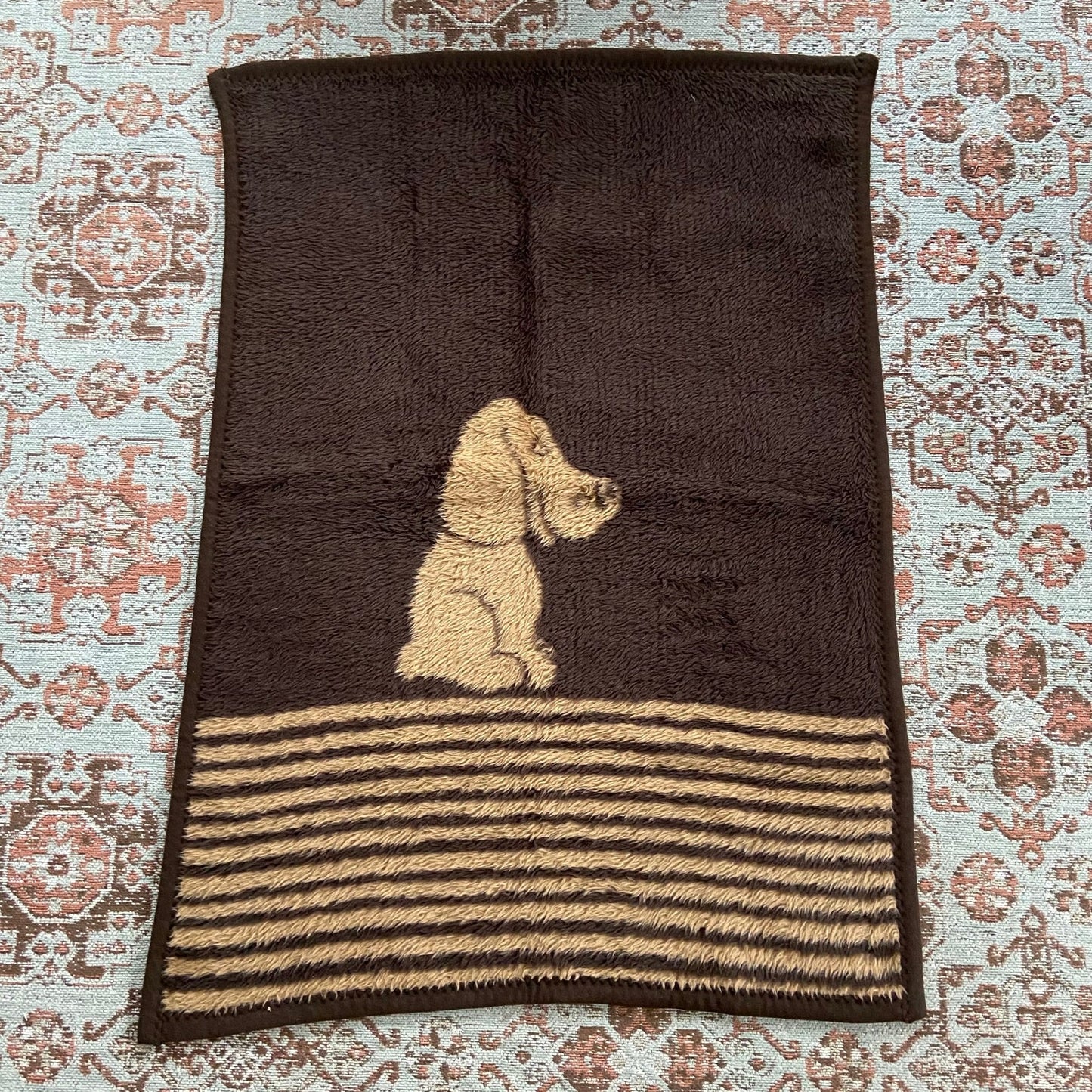 Vintage baby deken hond
