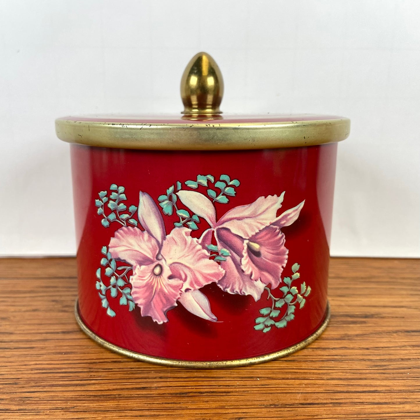 Vintage côte D’or blik met bloemen
