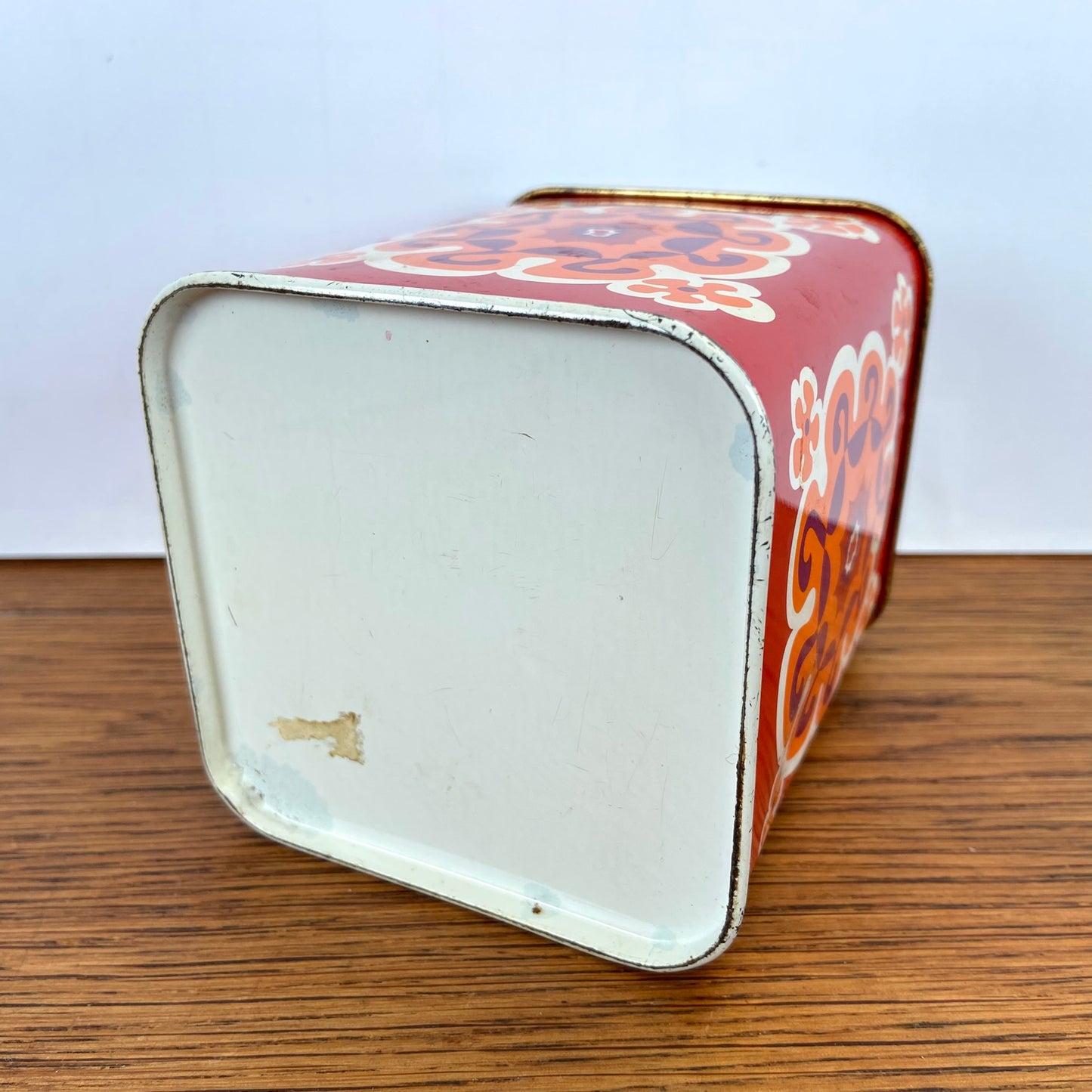Vintage vierkant blikje