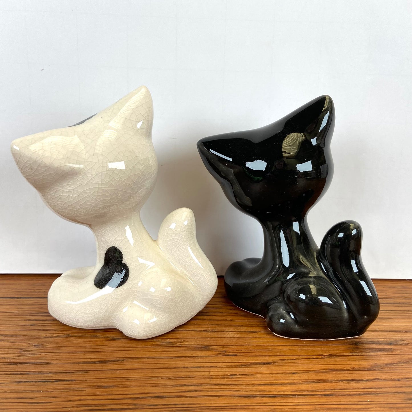 set van 2 katjes zwart wit