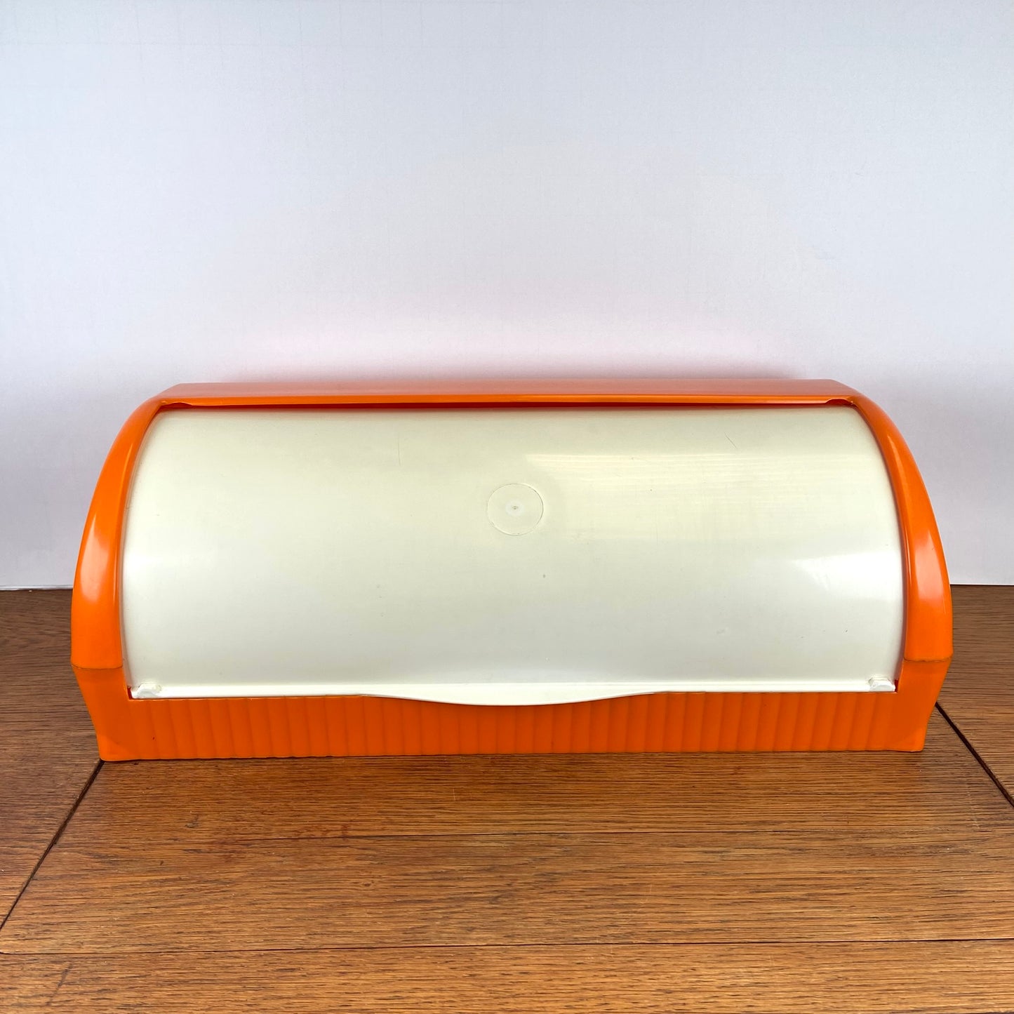 Vintage oranje broodtrommel