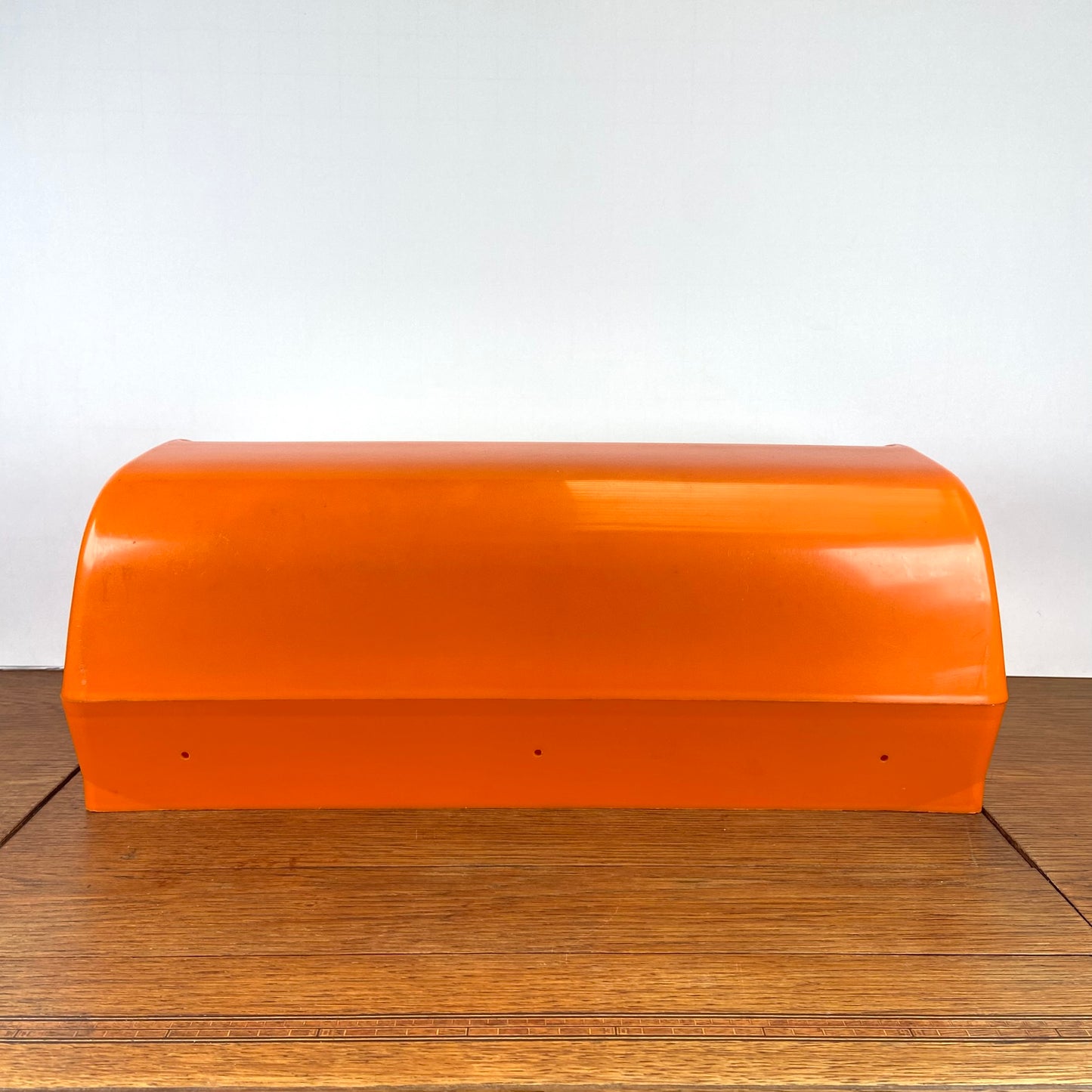 Vintage oranje broodtrommel