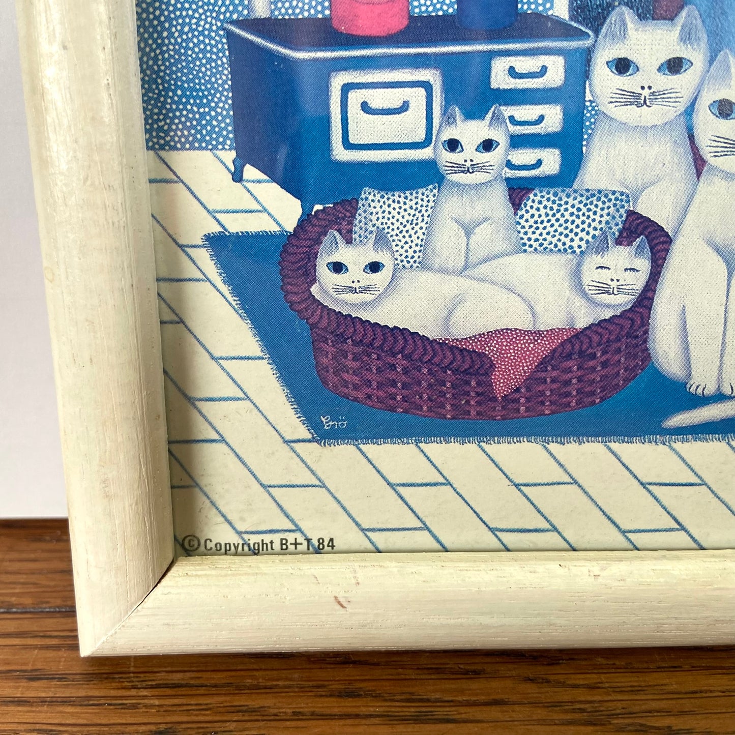 Vintage schilderijtje katten 1