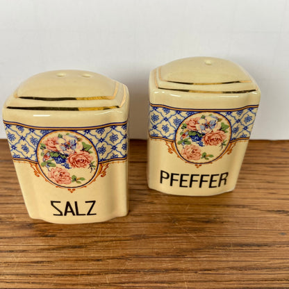 Vintage peper en zoutstel