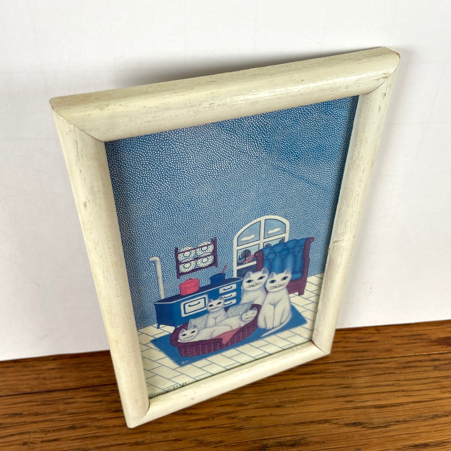 Vintage schilderijtje katten 1