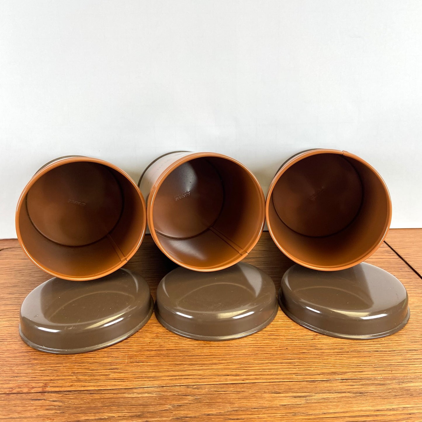 Set van 3 Vintage Brabantia bussen bruin
