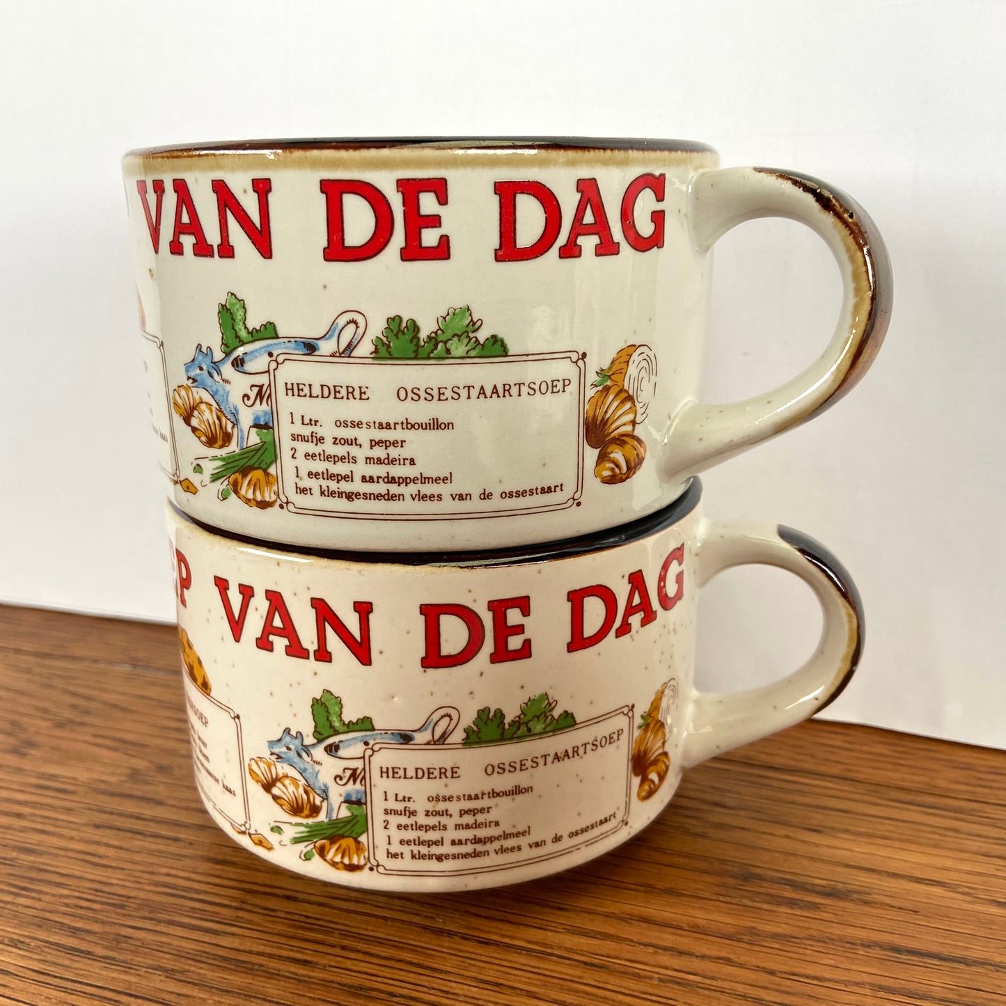 Vintage soepkom Soep van de Dag