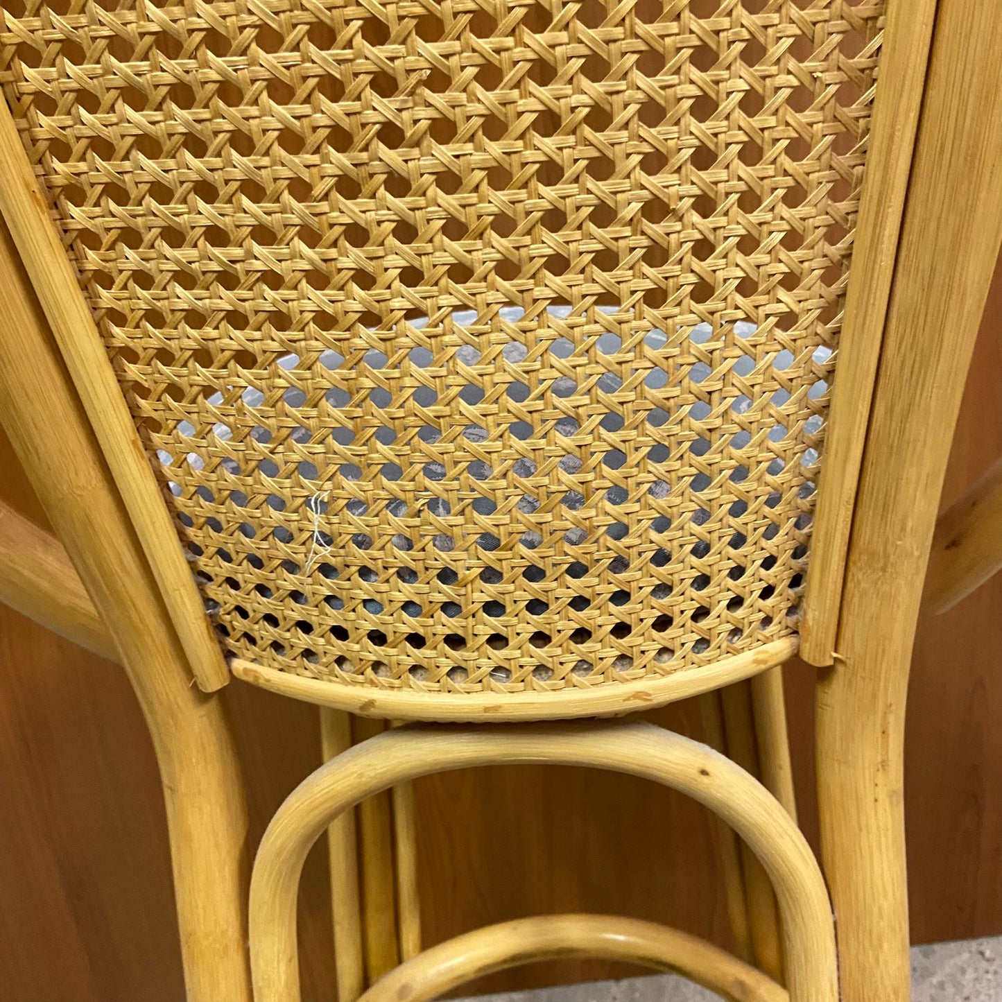 Vintage rotan barkruk