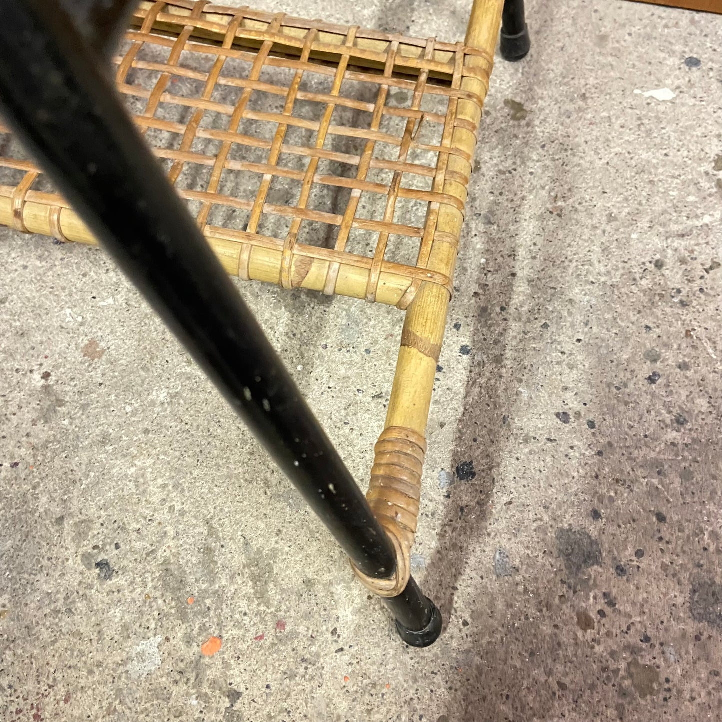 Vintage rotan salontafel