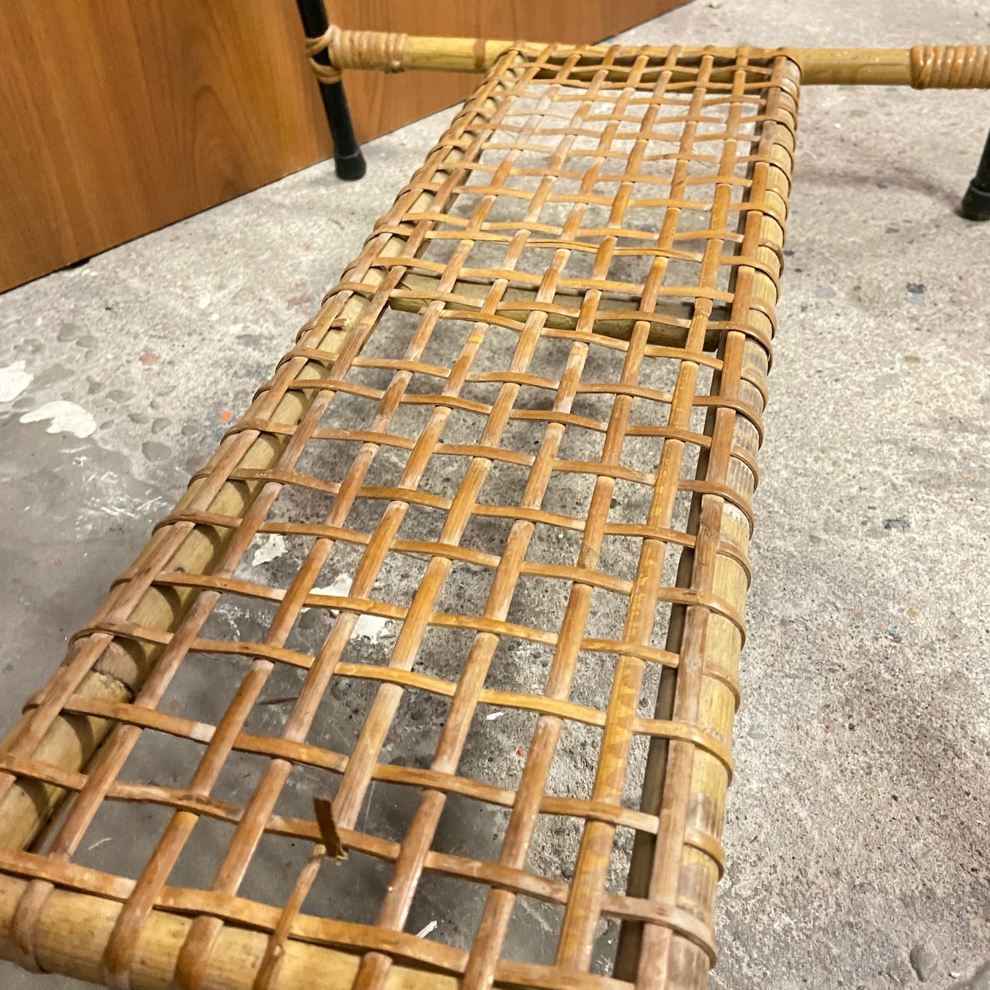 Vintage rotan salontafel