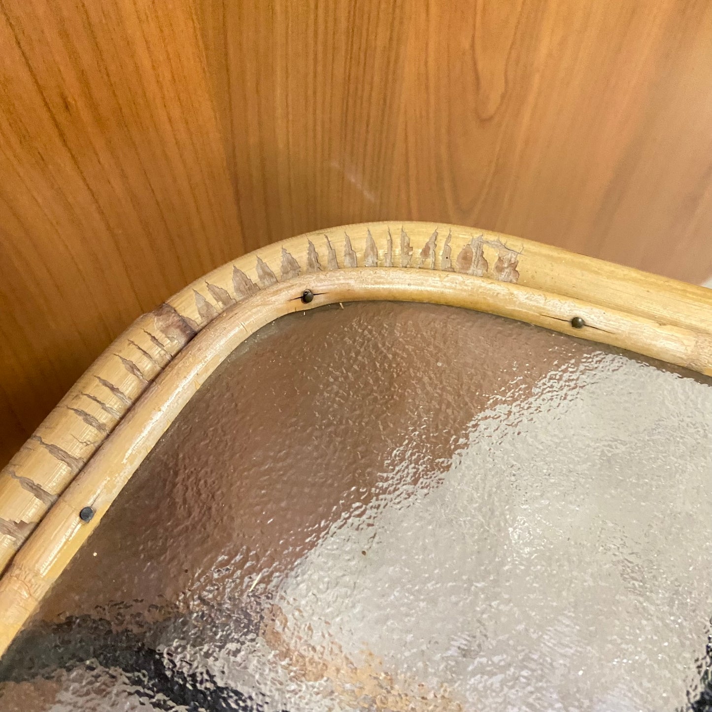 Vintage rotan salontafel
