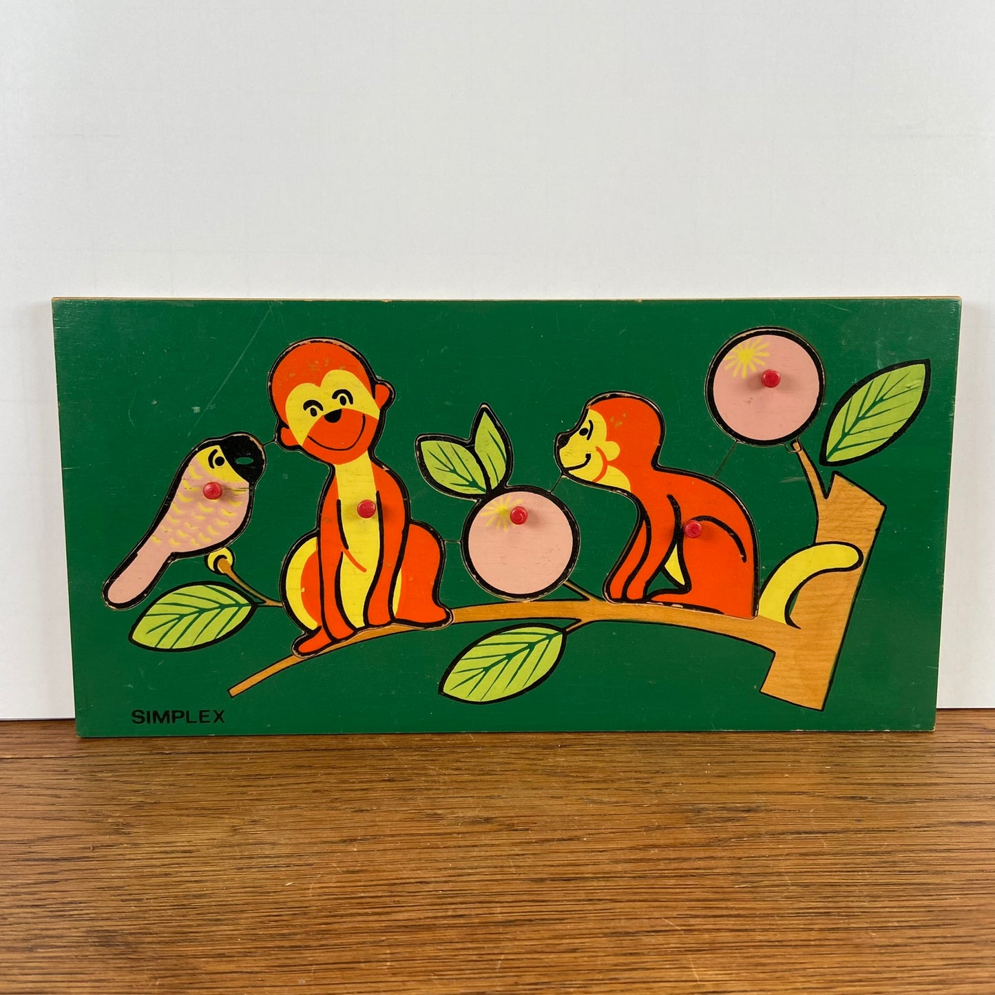 Vintage puzzel met apen