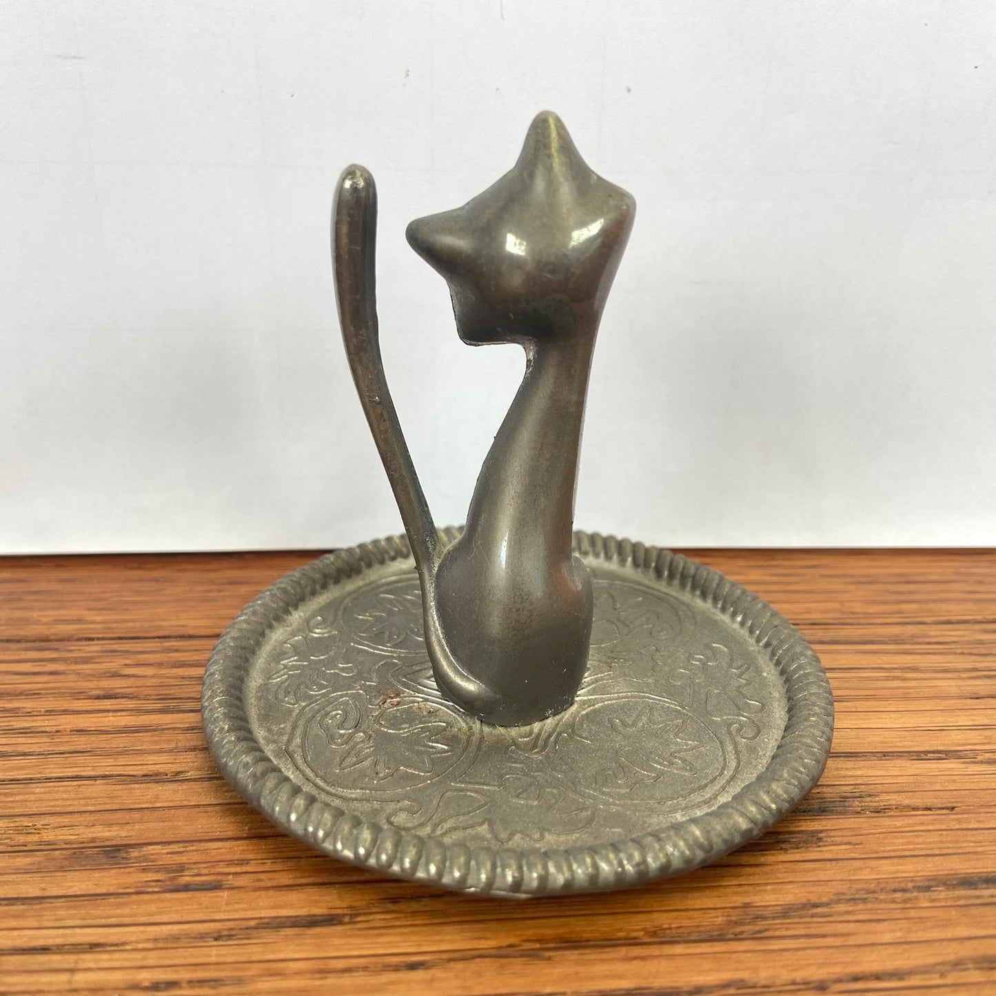 Vintage ringenhouder kat