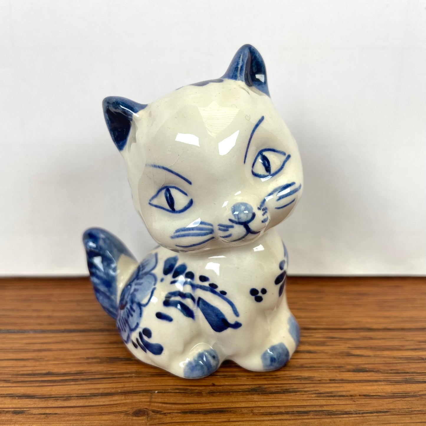 Vintage katje blauw