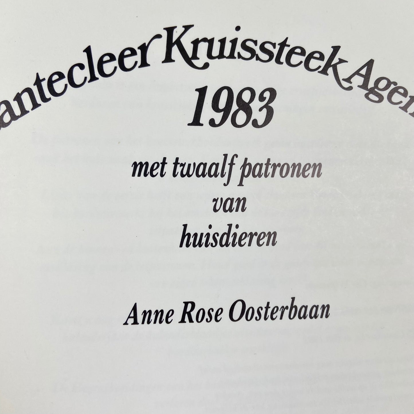 Kruissteek agenda 1983