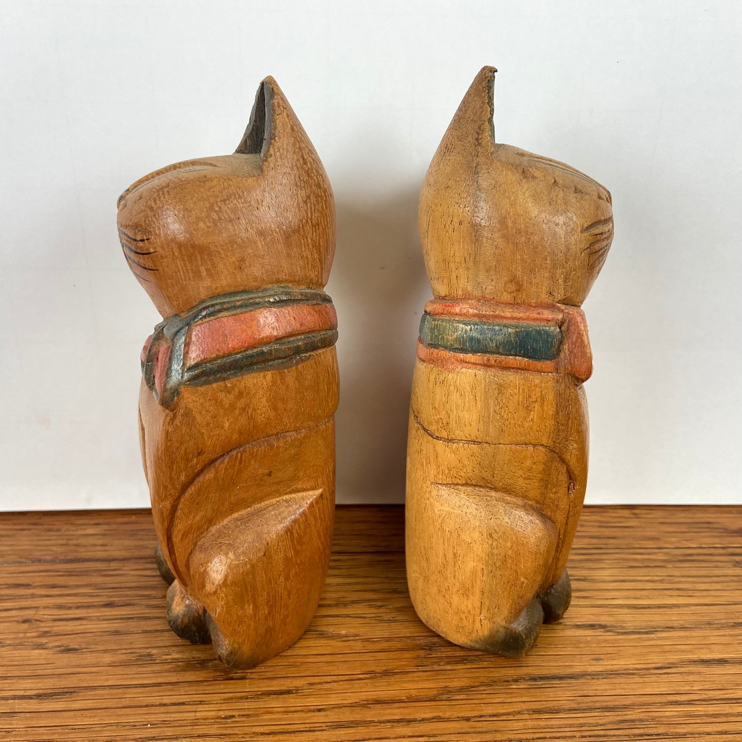 Vintage houten kattenstel