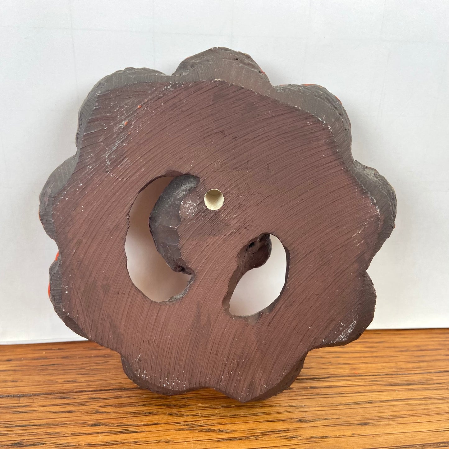 Vintage keramieken hoofdje bloem