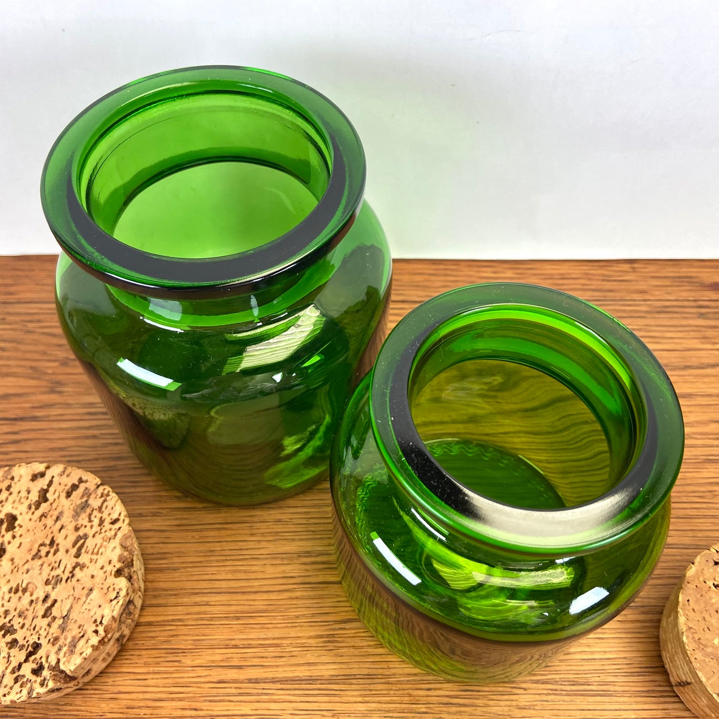 Vintage groene apothekers potten