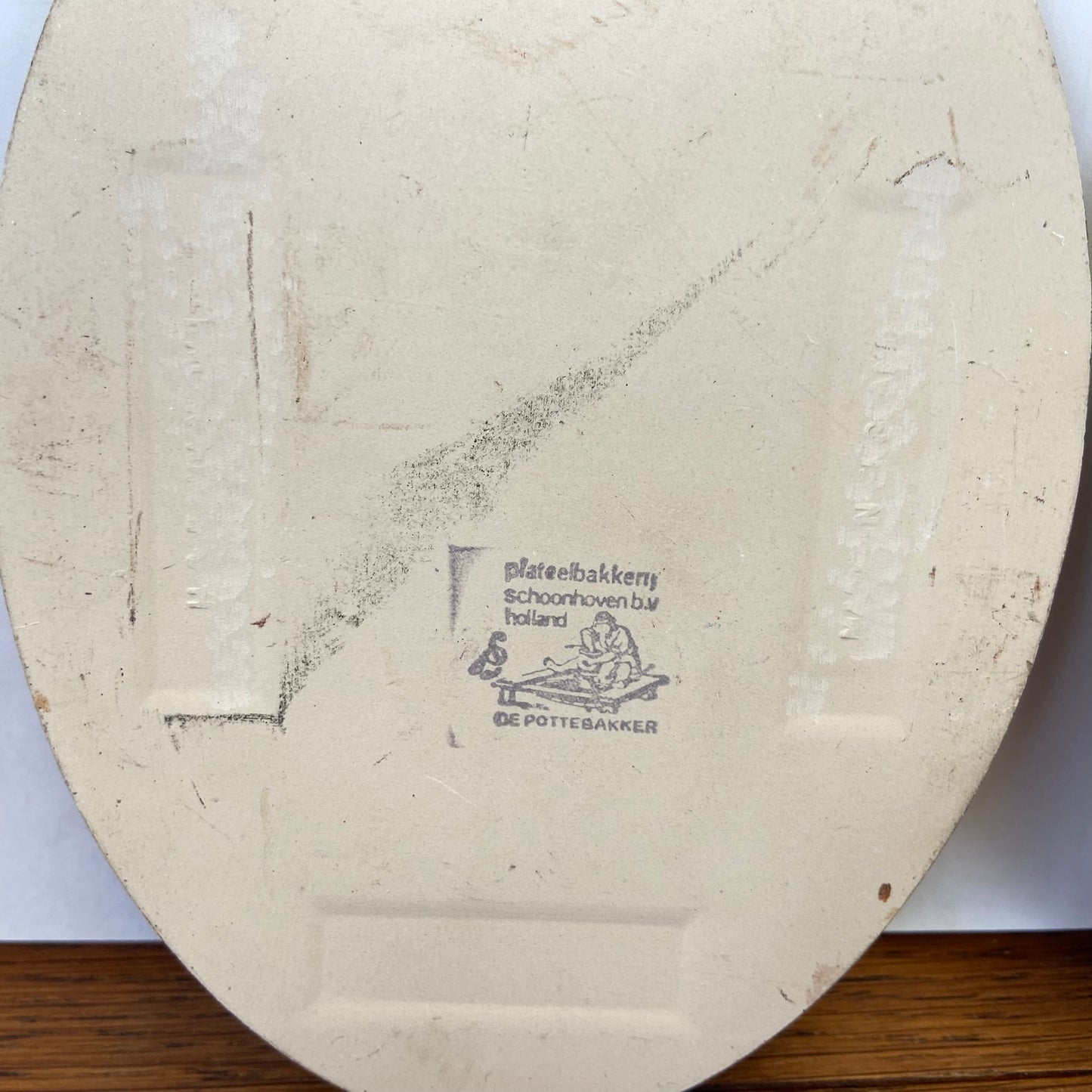 2 vintage tegels van de kaasmarkt-makerij