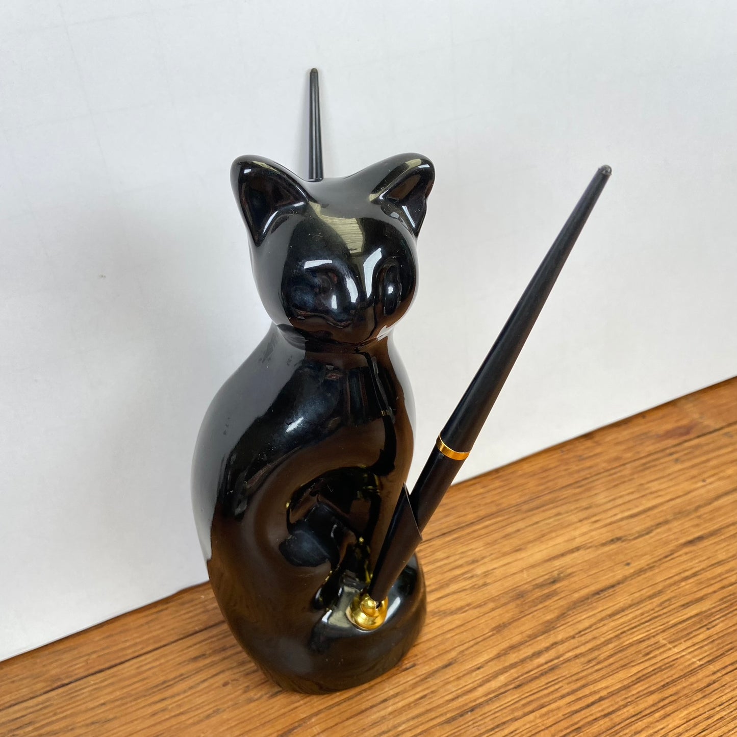 Vintage pennenhouder kat