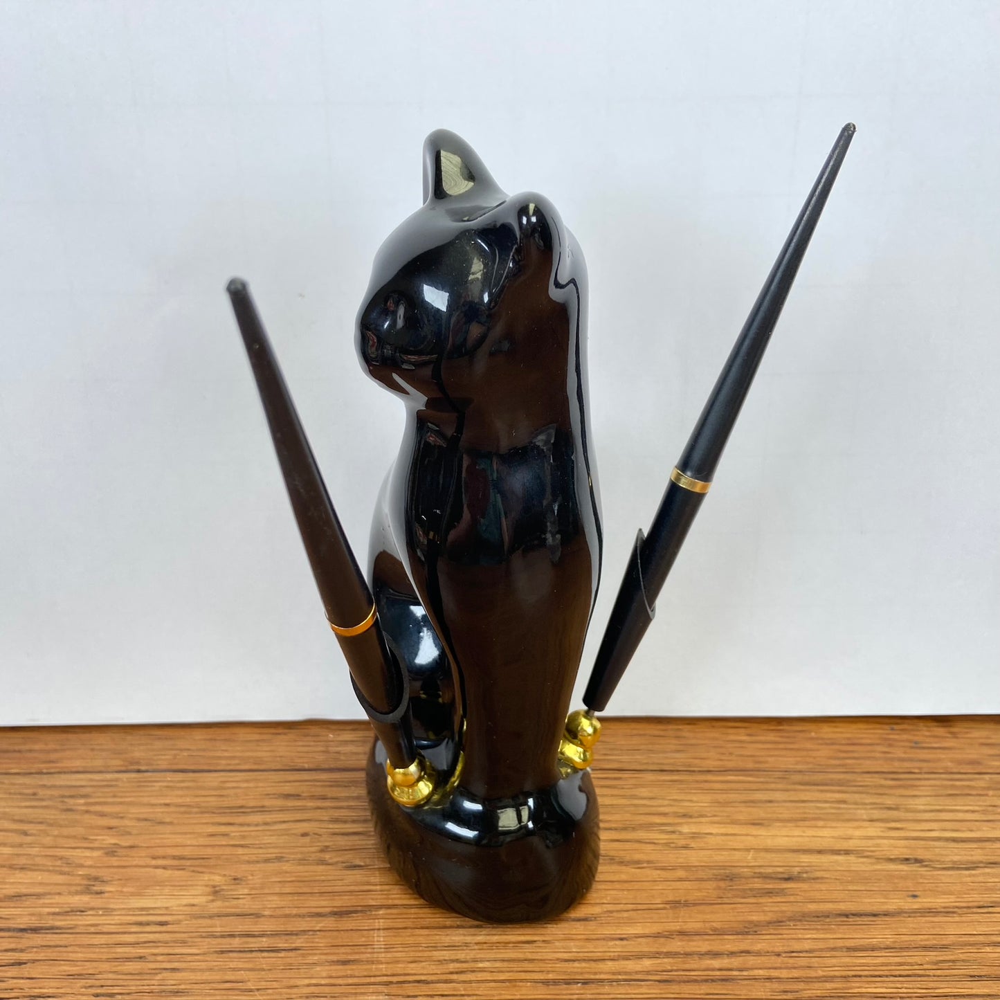 Vintage pennenhouder kat