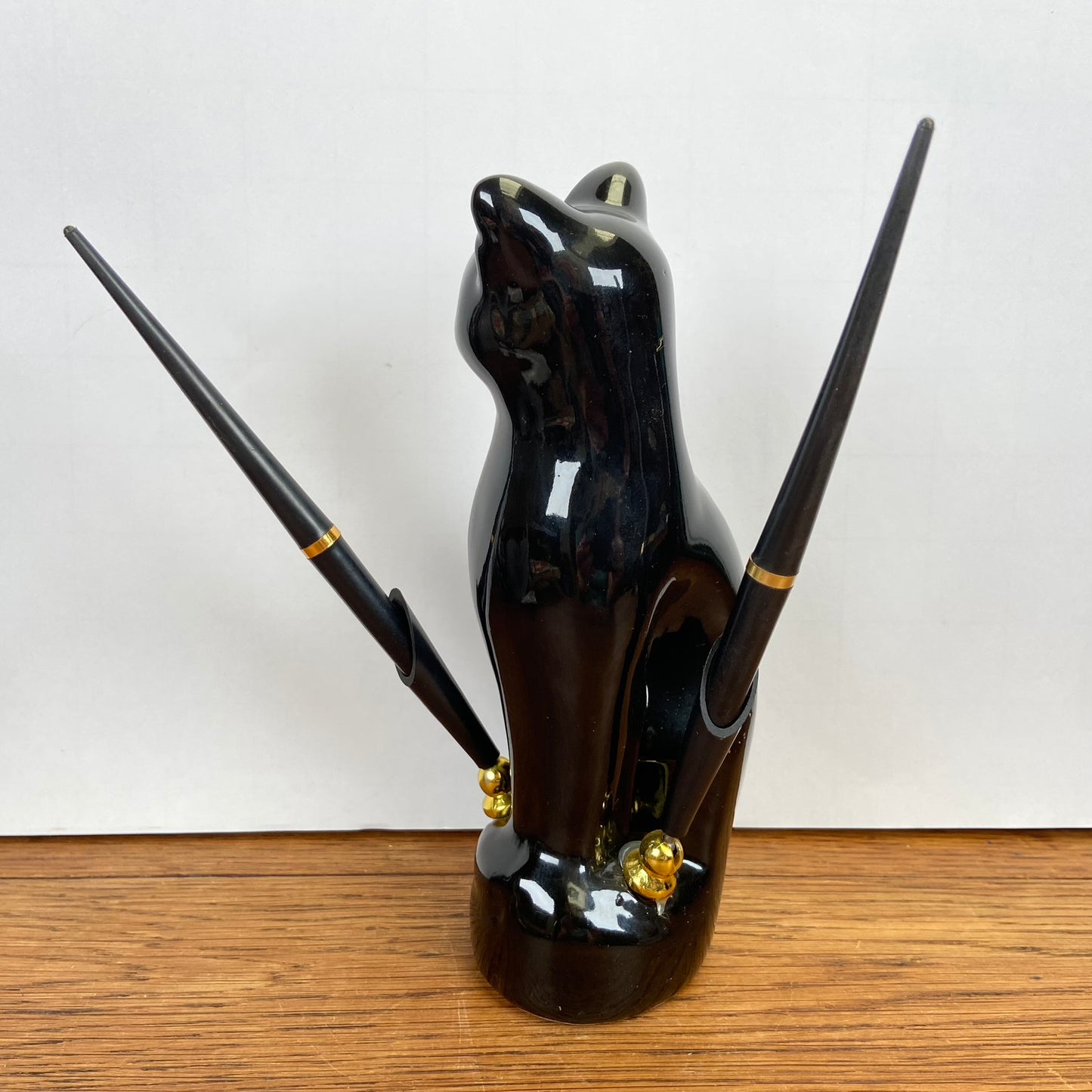 Vintage pennenhouder kat