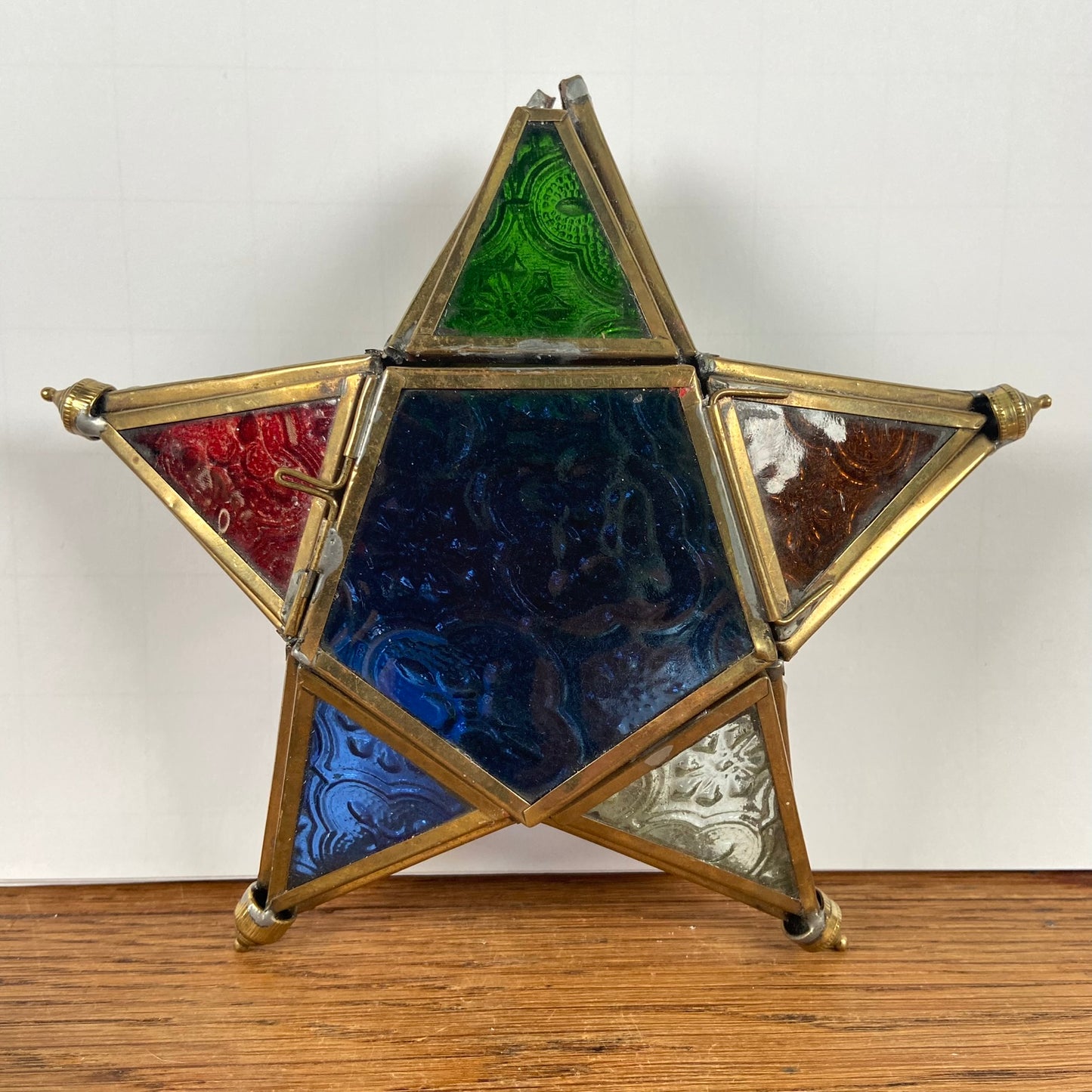 Glas in lood kerst ster