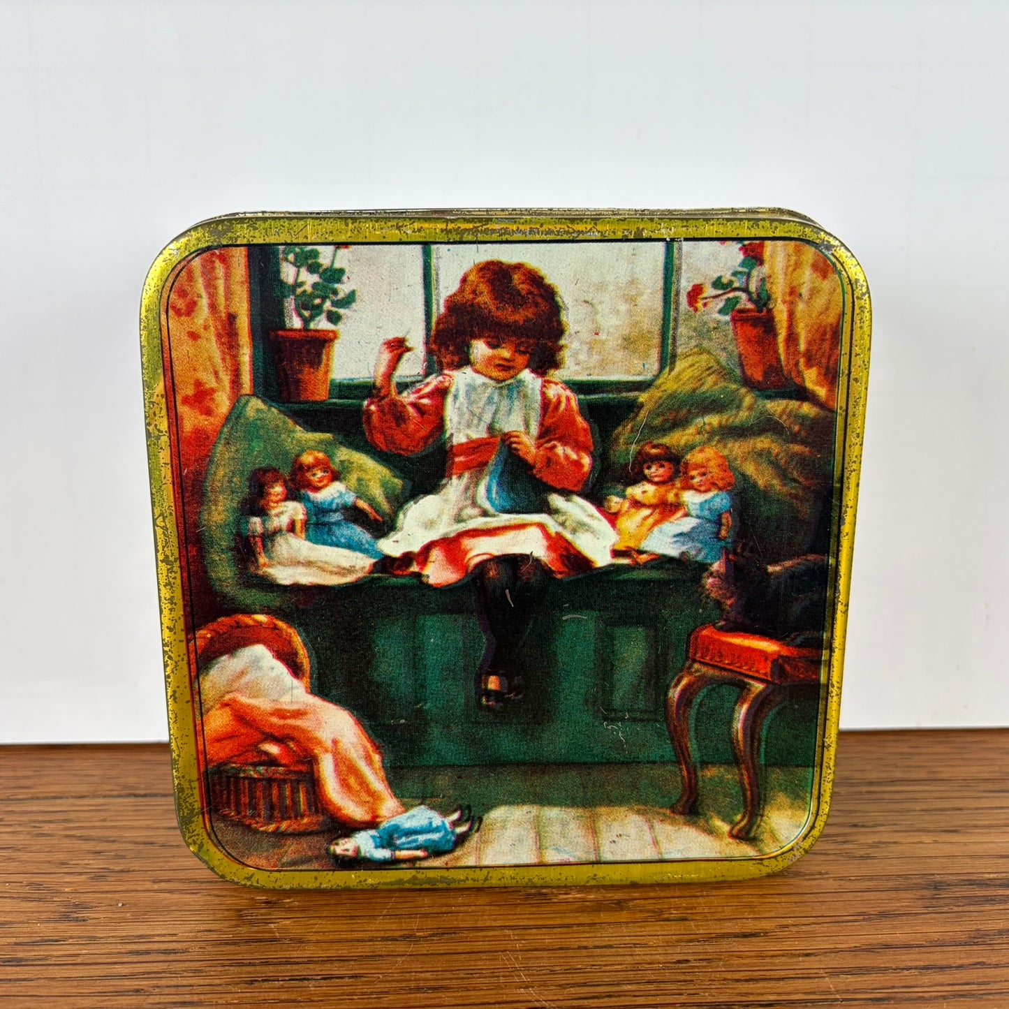 Vintage blikje Naaigaren