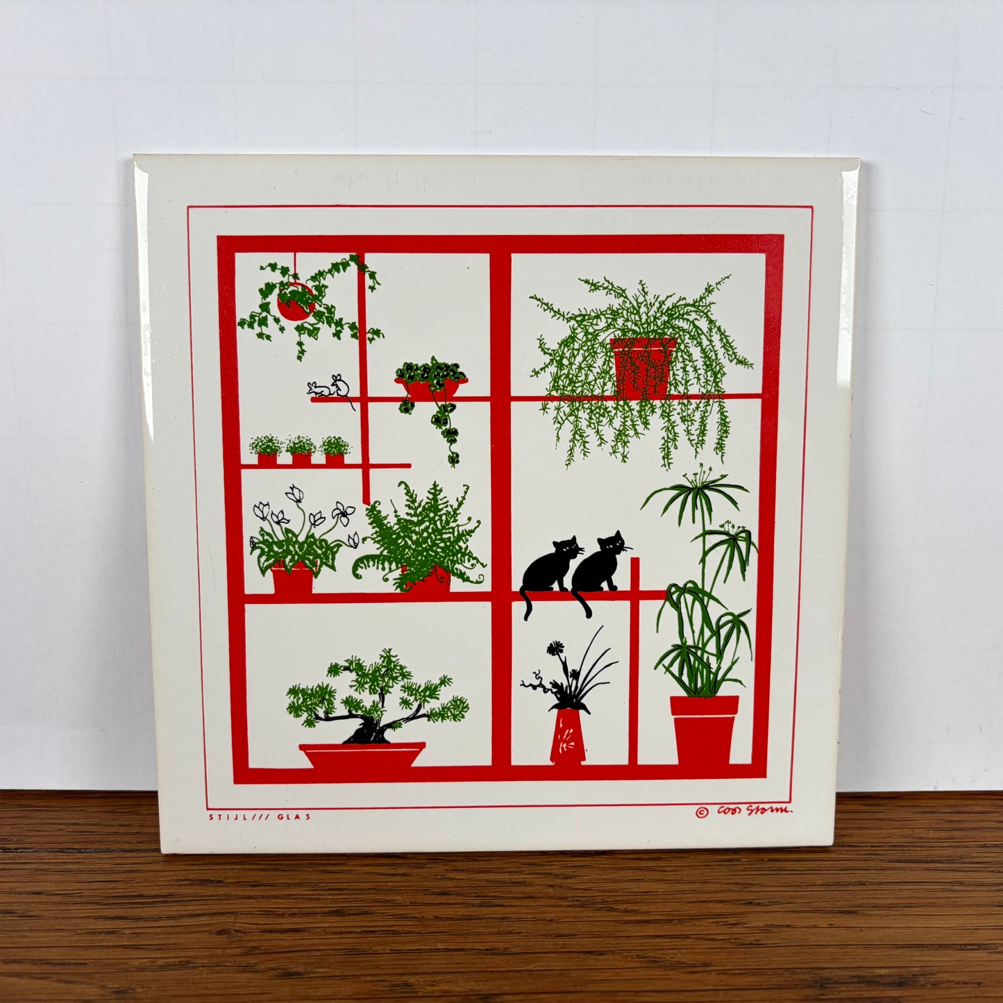 Vintage Coos Storm tegel katten