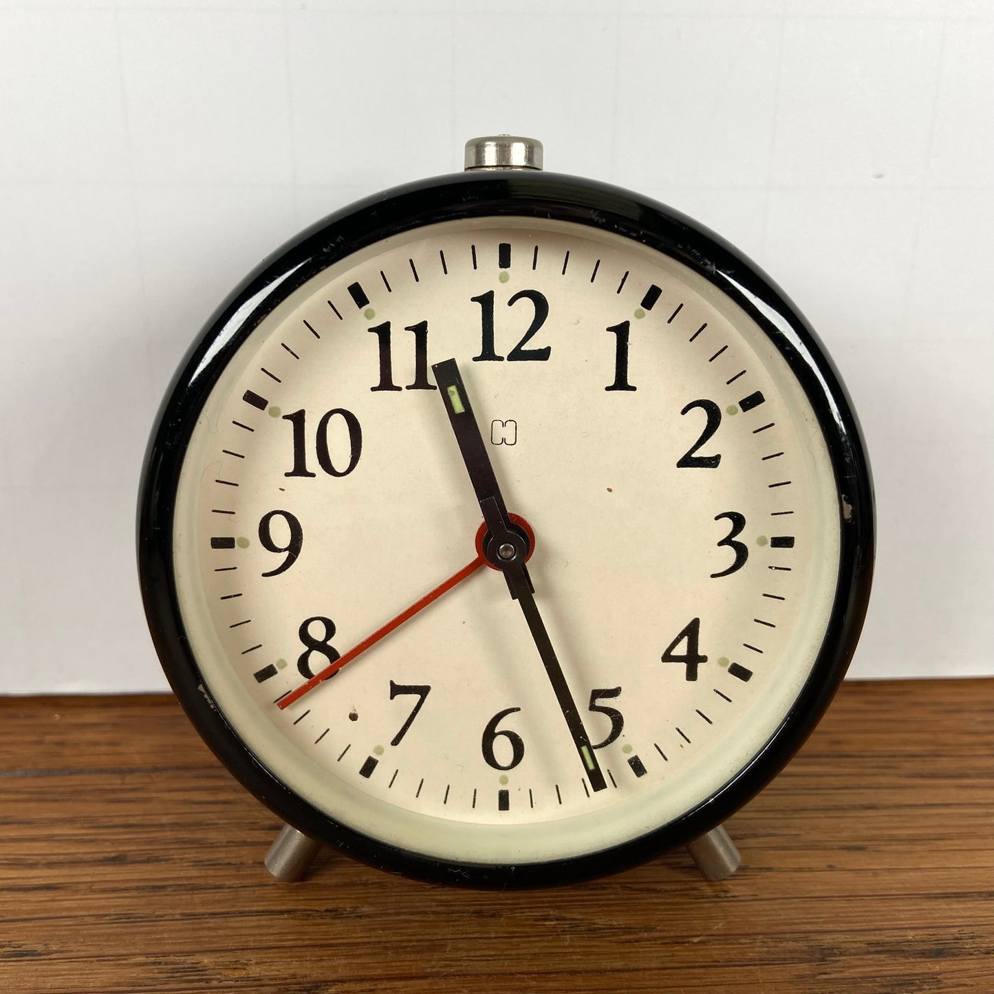 Vintage zwarte Hema wekker
