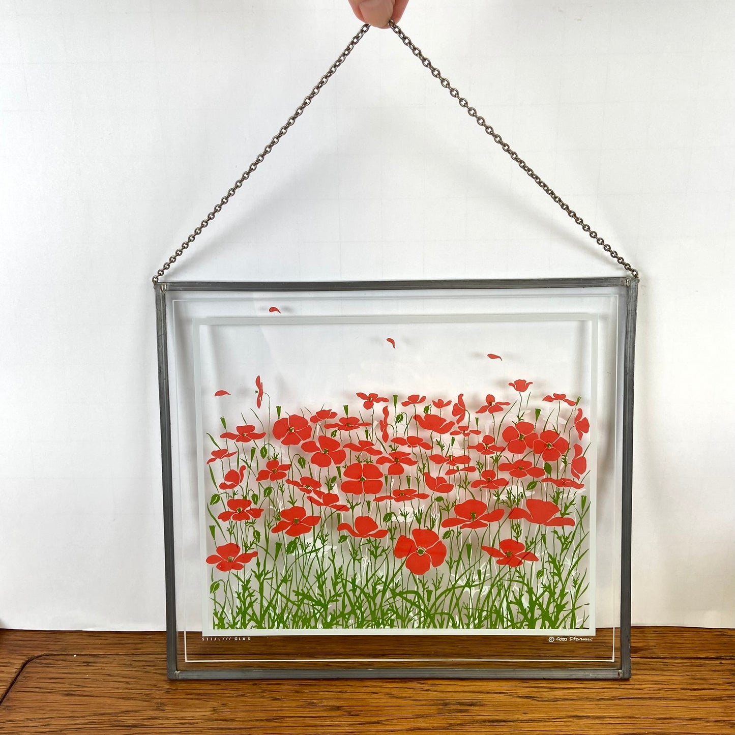 Coos Storm raamhanger klaprozen