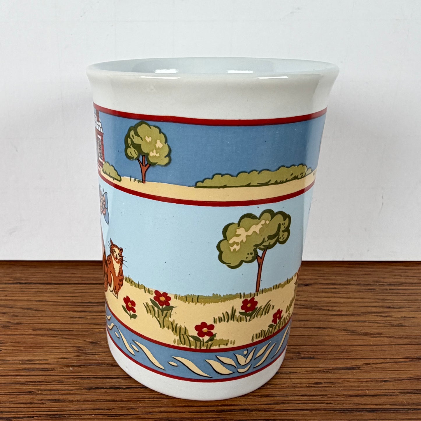 Vintage hoge mok kat