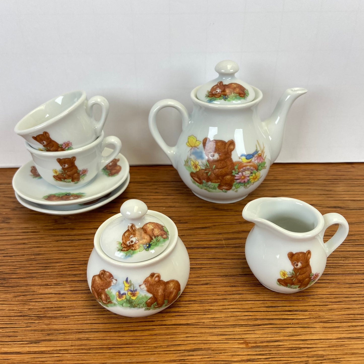 Vintage kinder serviesje beren