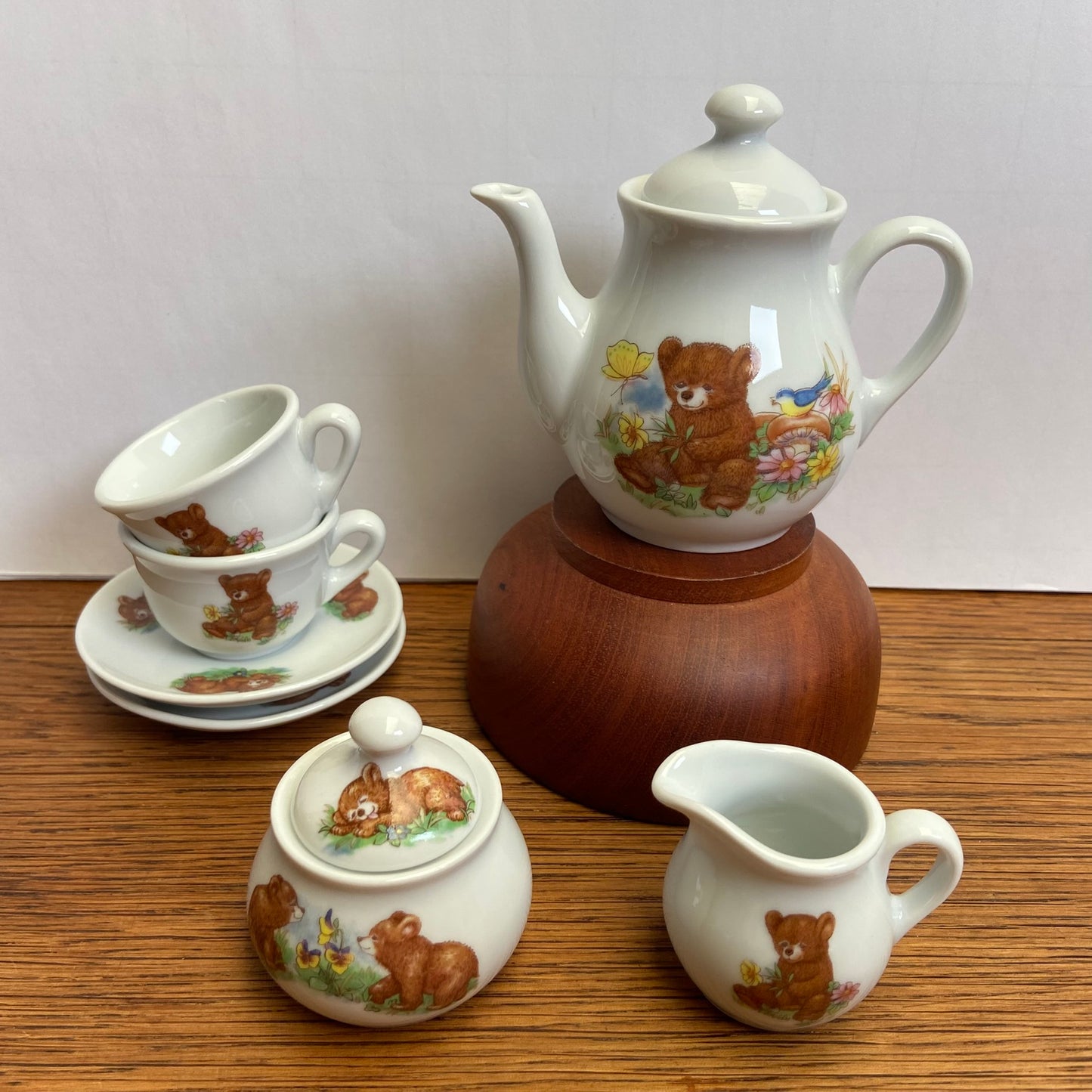 Vintage kinder serviesje beren