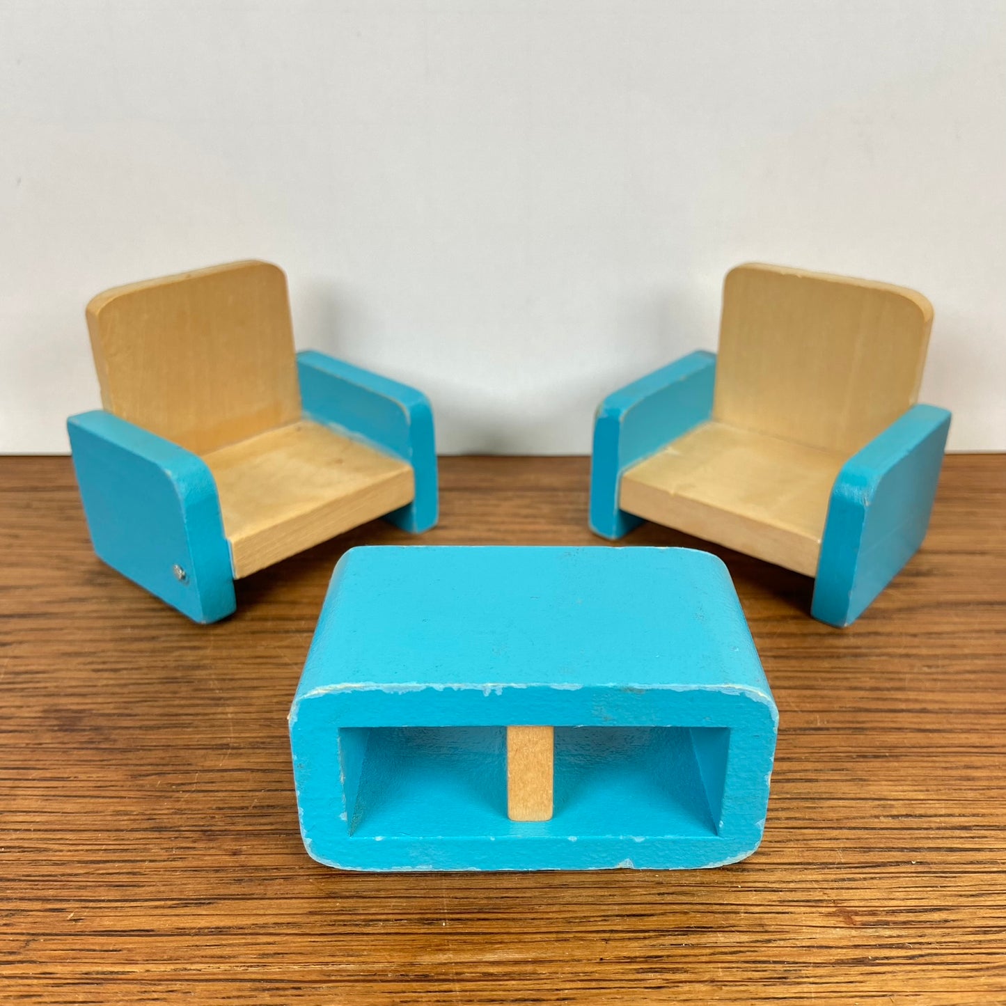 Houten poppenhuis meubels