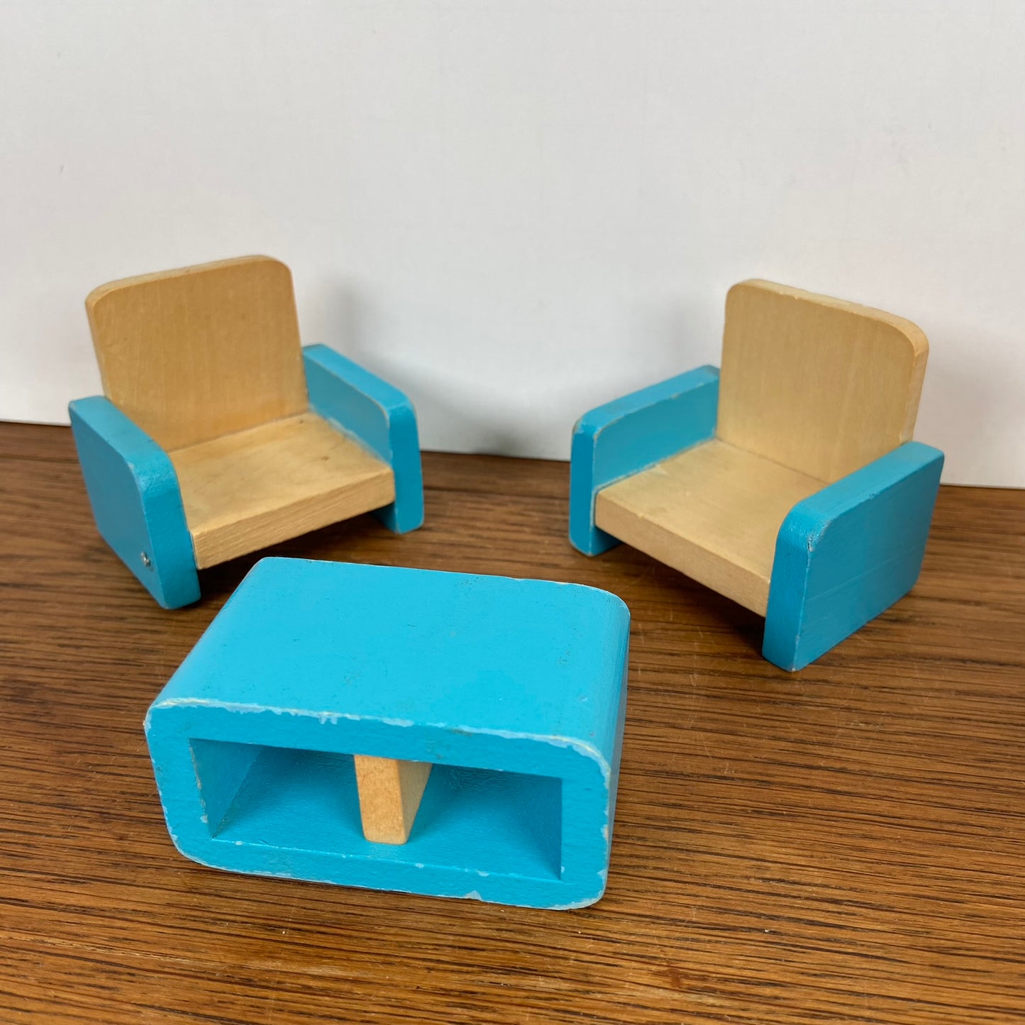 Houten poppenhuis meubels