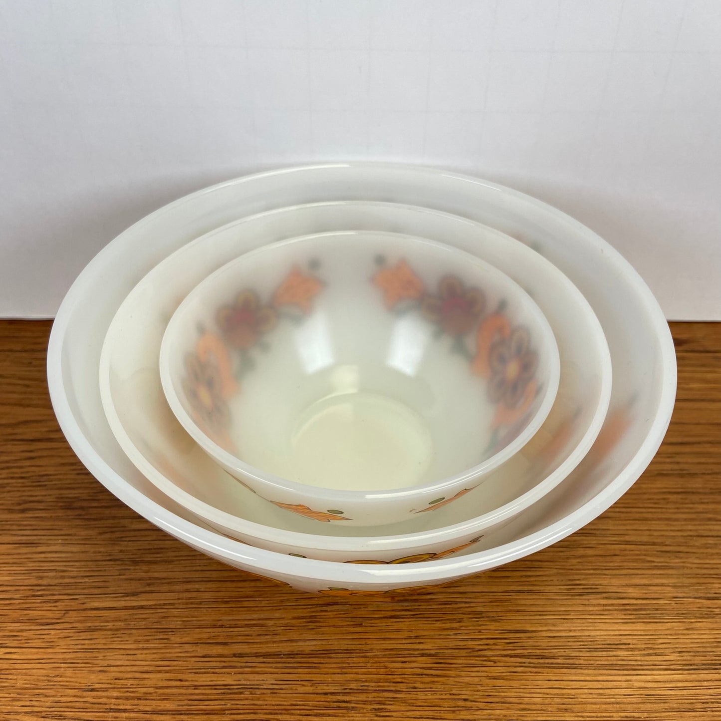 3 vintage Jena glas schalen