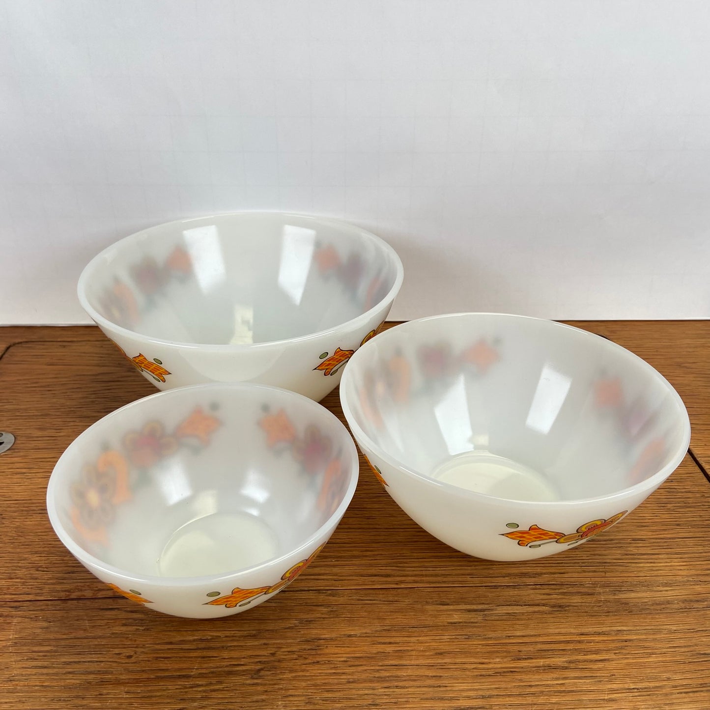 3 vintage Jena glas schalen