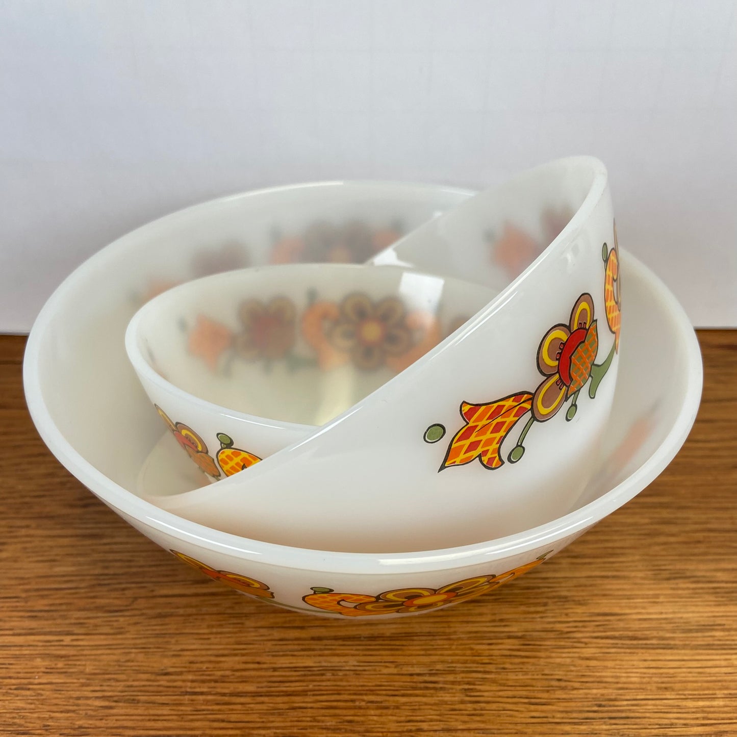 3 vintage Jena glas schalen