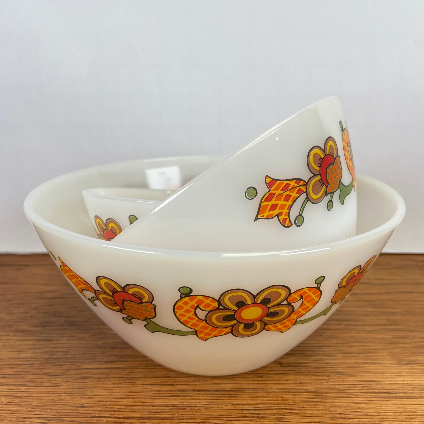 3 vintage Jena glas schalen