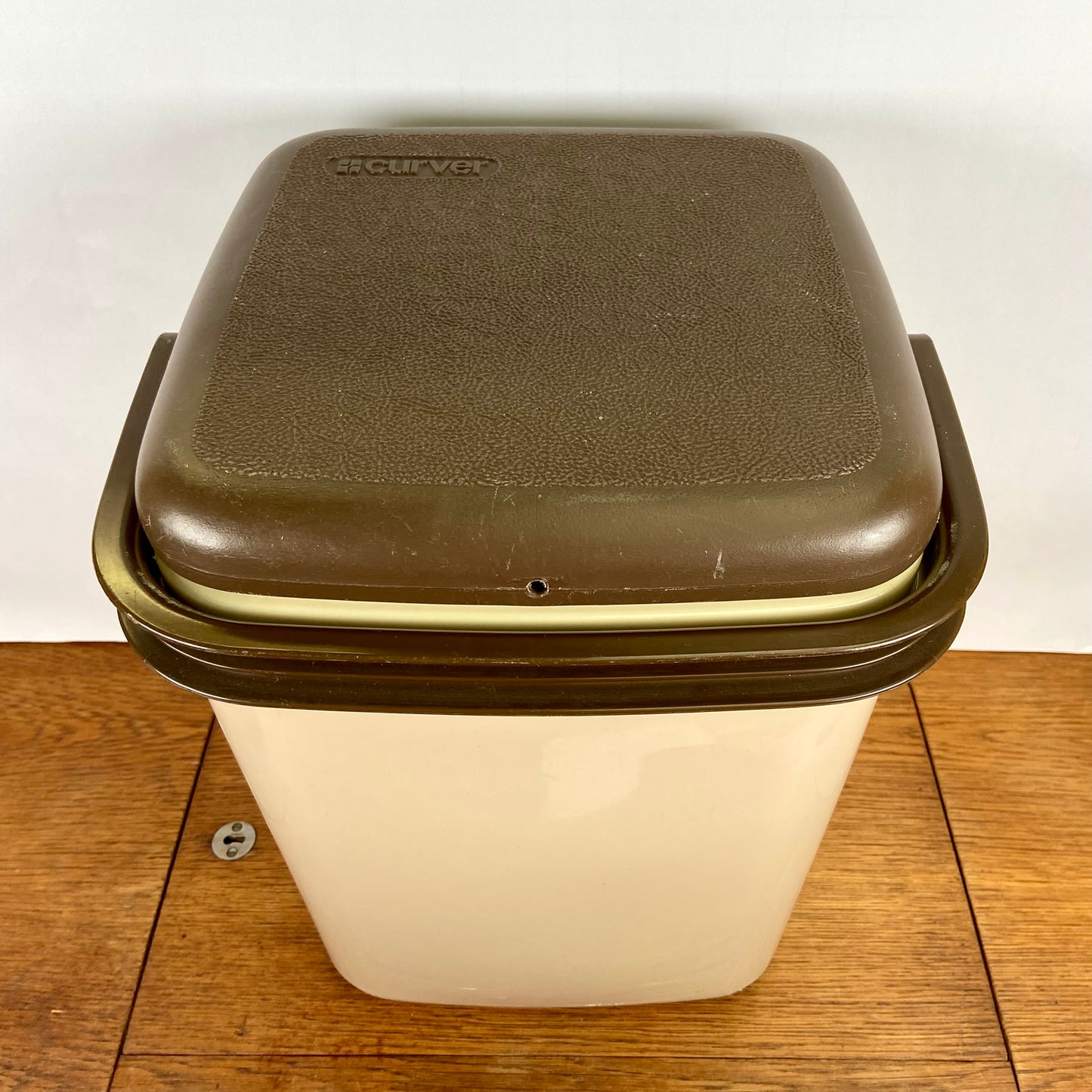 Vintage curver koelbox bruin