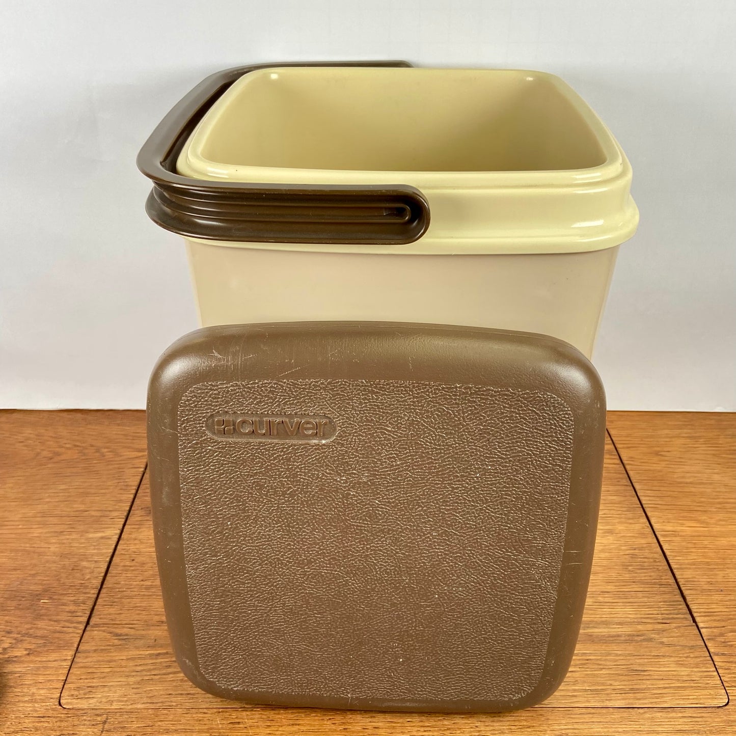 Vintage curver koelbox bruin