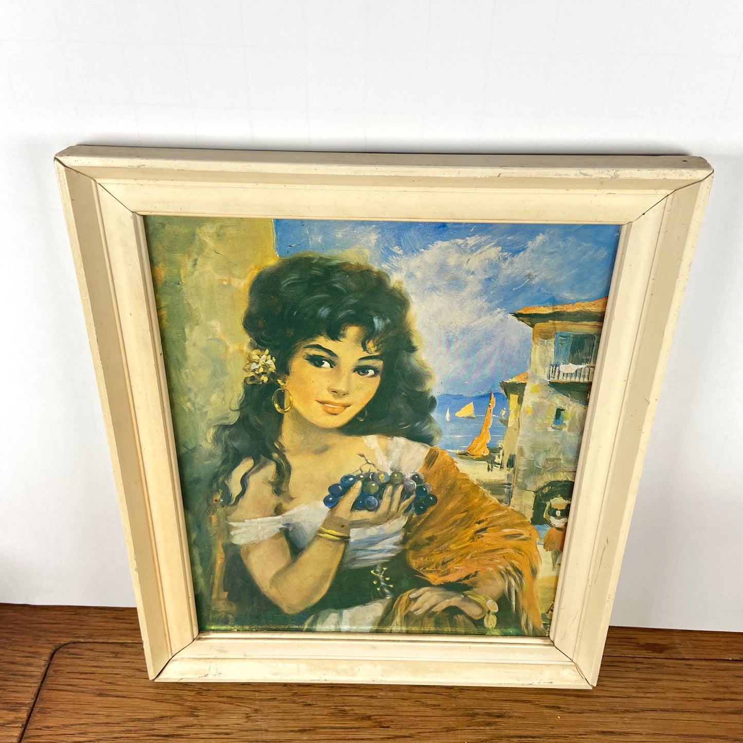 Vintage schilderij dame